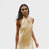 Sofía – Vestido de Satén con Halter