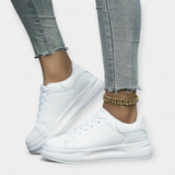Zapatillas Deportivas de Cuero Blancas