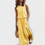 Silvija – Vestido sin mangas, ligero y elegante