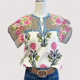 Odette – Blusa boho con bordado
