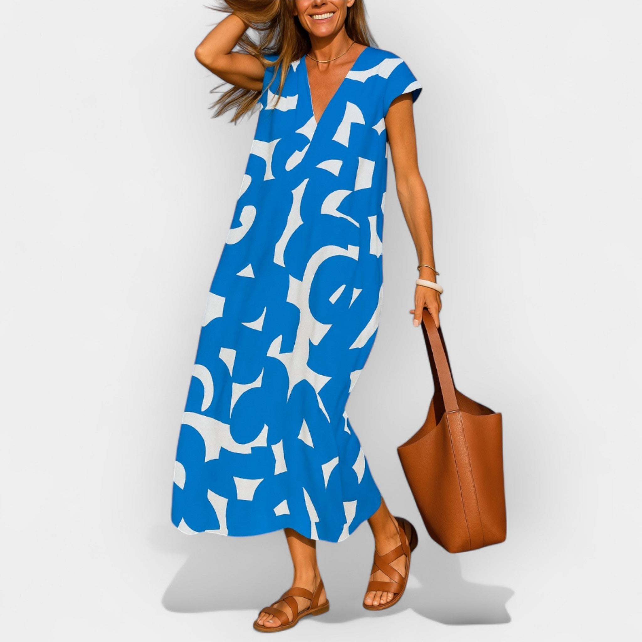 Hela – Vestido aéreo elegante con escote en V