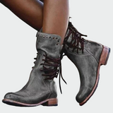 Milica - Botas de cuero con cordones