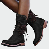 Milica - Botas de cuero con cordones