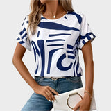Lea – Camiseta cómoda para cada día con patrón