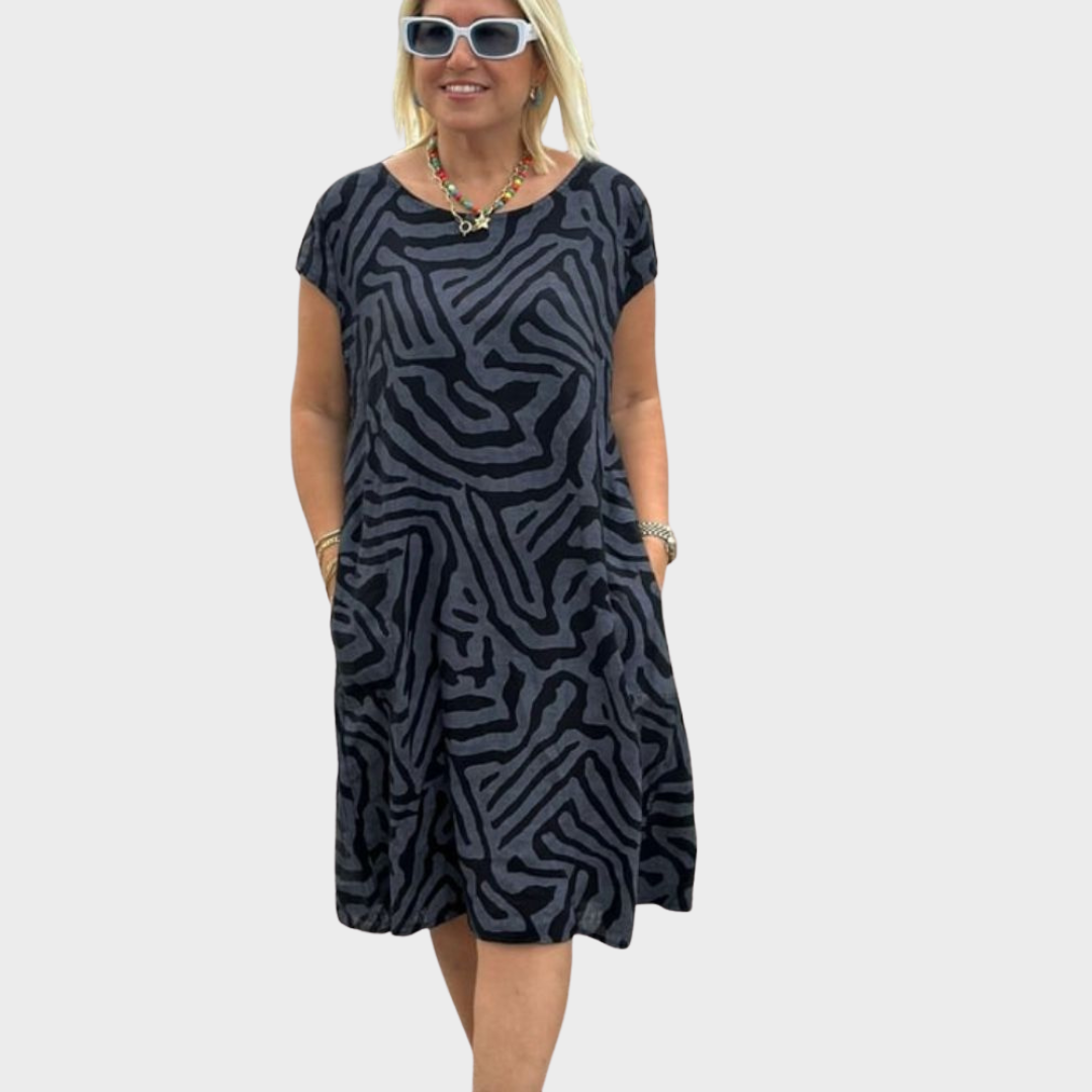 Dora - Vestido de verano con escote redondo