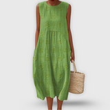 Amalina™ - Vestido de Algodón Elegante