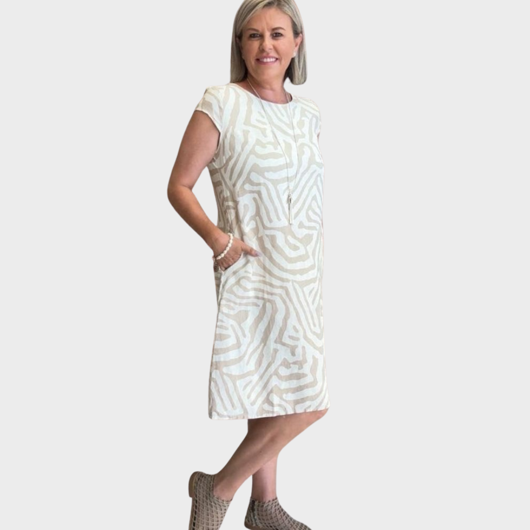 Dora - Vestido de verano con escote redondo