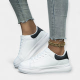 Zapatillas Deportivas de Cuero Blancas