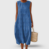 Amalina™ - Vestido de Algodón Elegante
