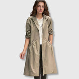 Paula - Impermeable largo para comodidad