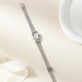 Iva® - Reloj dorado con pulsera trenzada