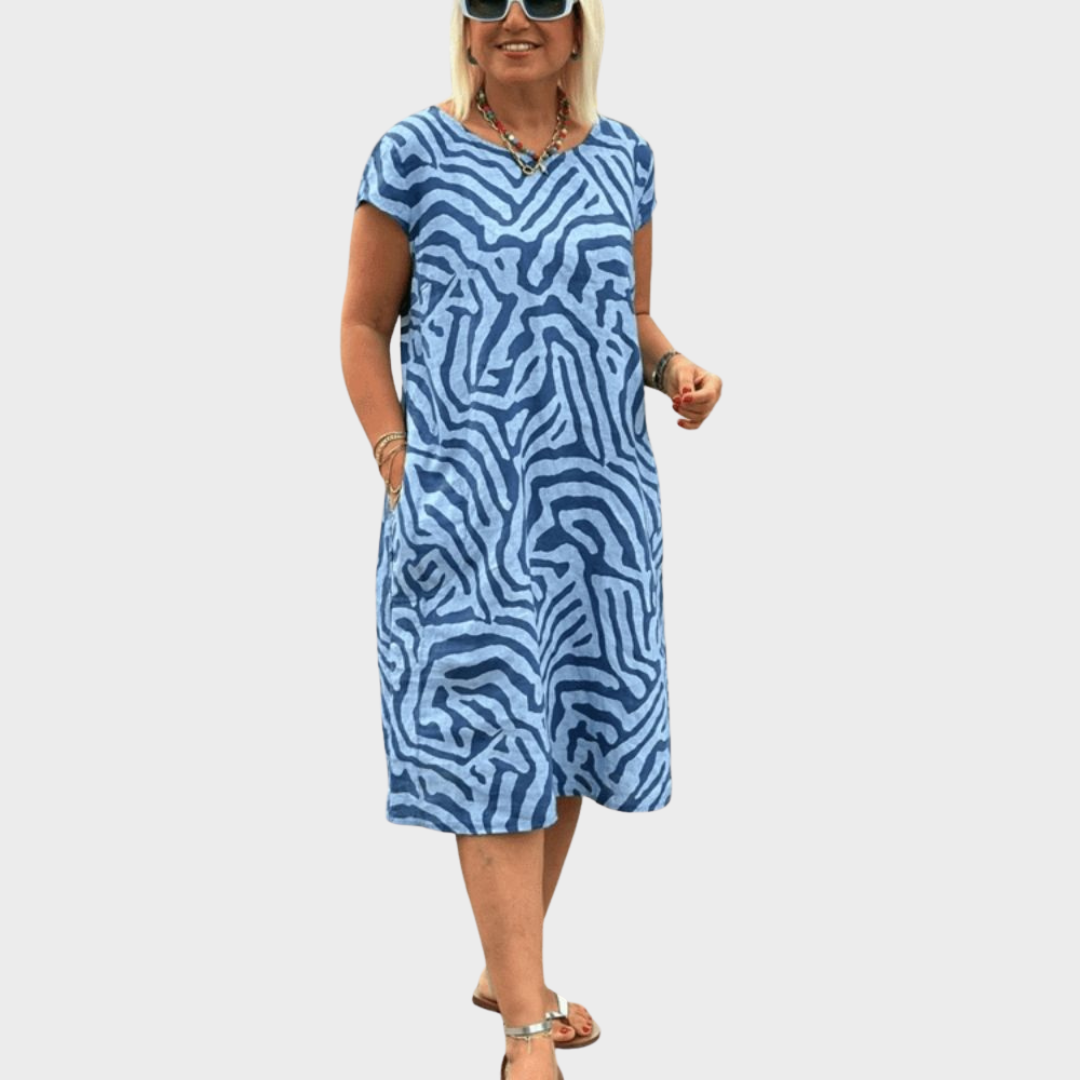 Dora - Vestido de verano con escote redondo