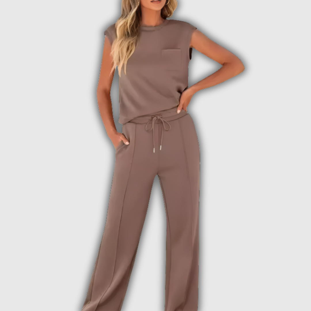 Abigaíl | Conjunto casual de verano con top sin mangas