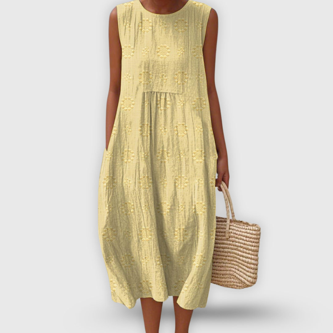 Amalina™ - Vestido de Algodón Elegante
