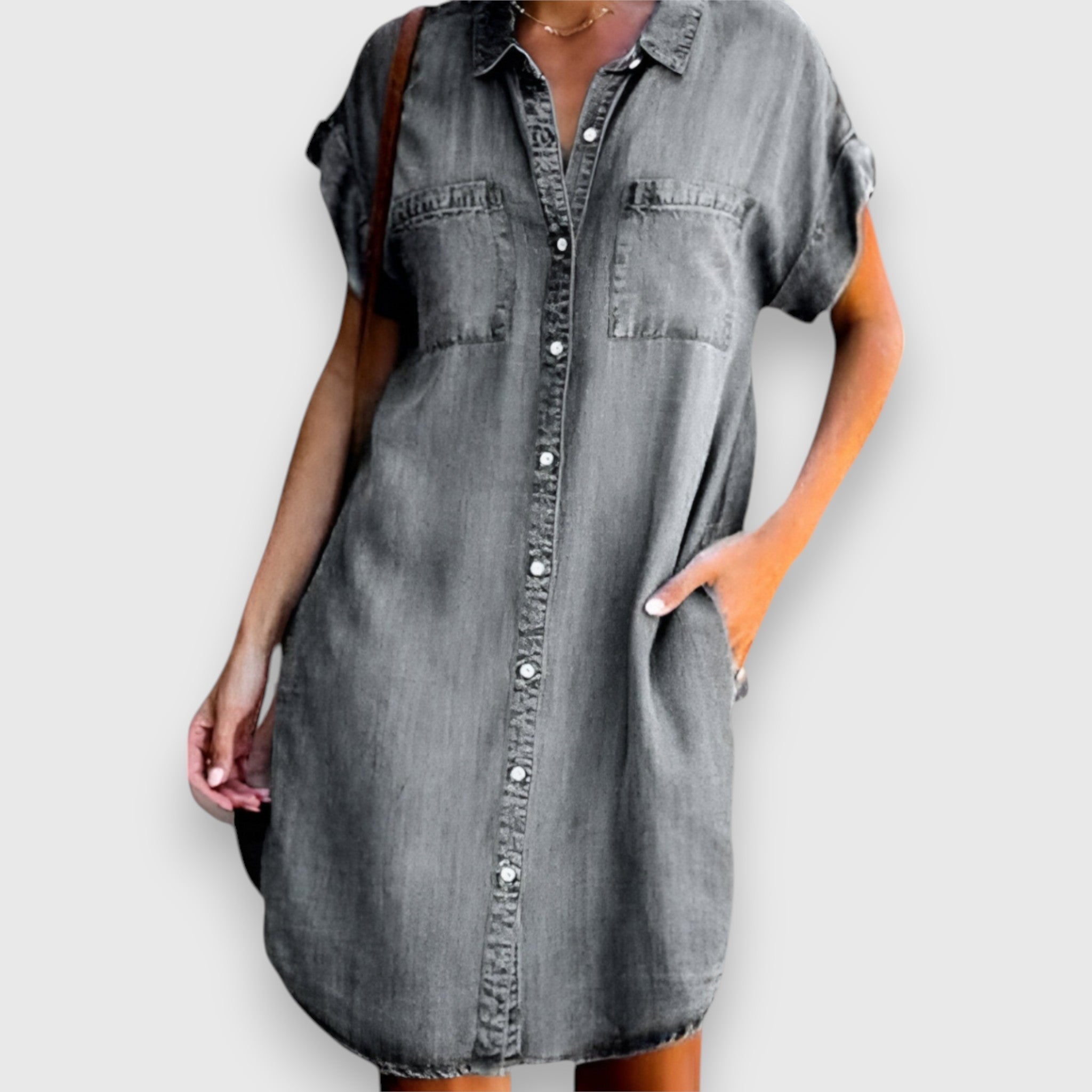 Paulina – Vestido de mezclilla moderno y elegante para ocasiones