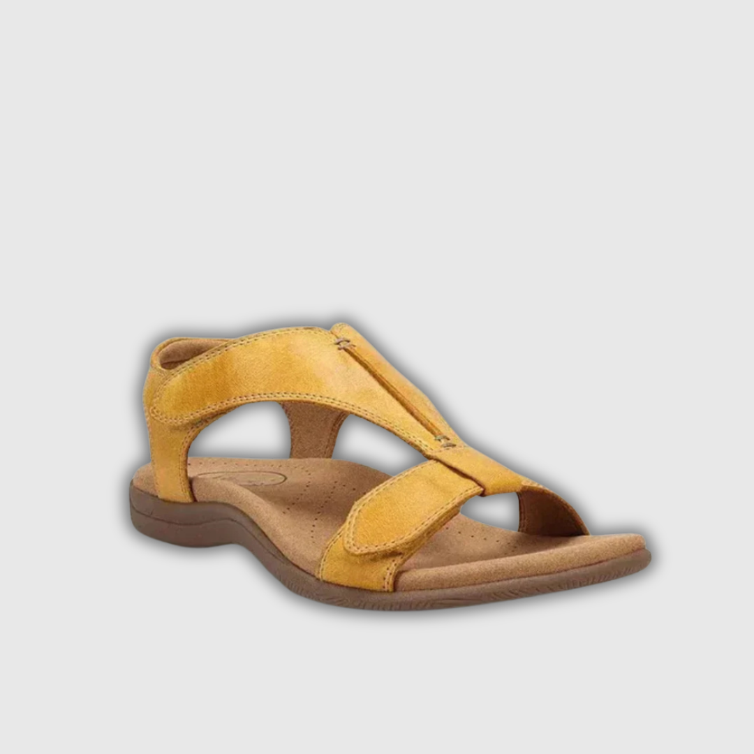Lara | Sandalias de cuero con sujeción ajustable y plantilla anatómica
