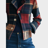 Noelle - Chaqueta de Lana Tartán Clásica
