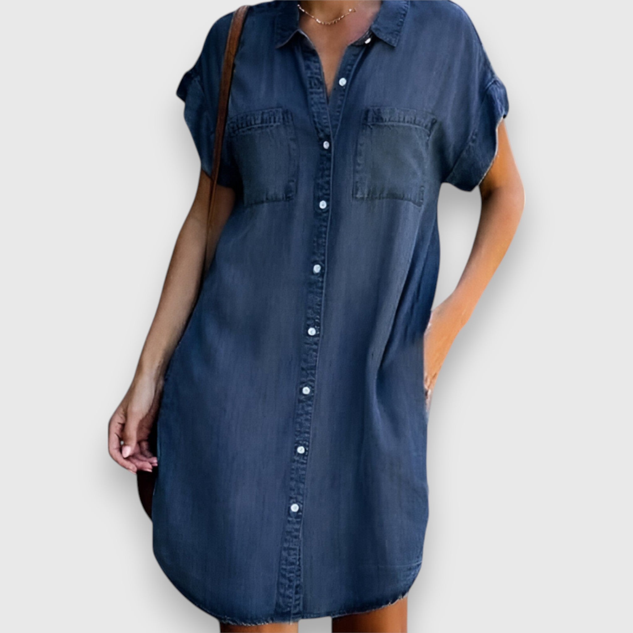 Paulina – Vestido de mezclilla moderno y elegante para ocasiones