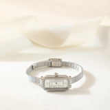 Elena® - Reloj dorado con esfera rectangular