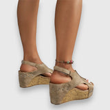 Mia | Sandalia de Plataforma Vintage