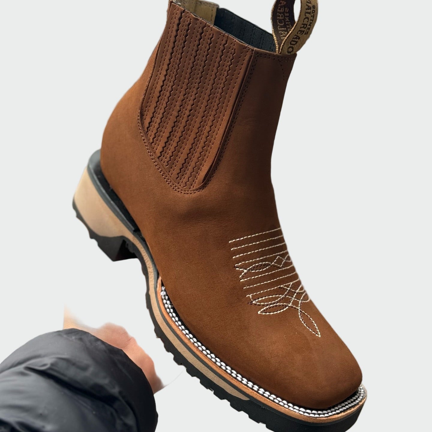 Ankica - Botas de cuero estilo vaquero