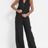 Aira | Conjunto elegante de dos piezas con chaleco y pantalón de pierna ancha