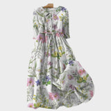 Ena - Vestido de verano con cintilla en la cintura