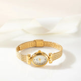 Iva® - Reloj dorado con pulsera trenzada