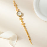 Mia® - Reloj dorado con cristales