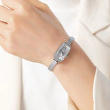 Elena® - Reloj dorado con esfera rectangular