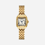 Petra® - Reloj de lujo dorado con números romanos