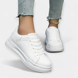 Zapatillas Deportivas de Cuero Blancas