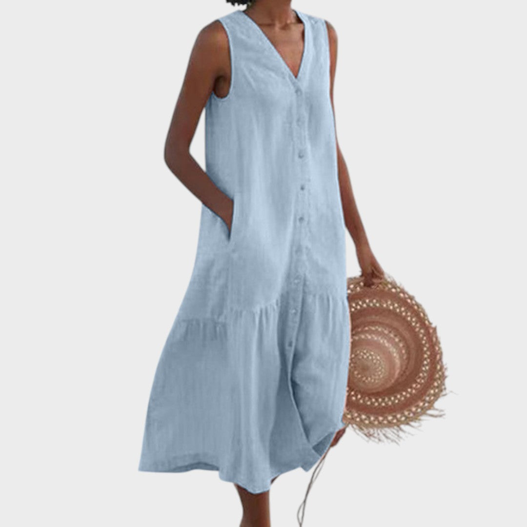 Vita - Vestido Elegante y Atractivo con Escote en V