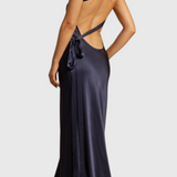 Vestido Sofia Maxi con Tirantes Diagonales y Espalda Descubierta
