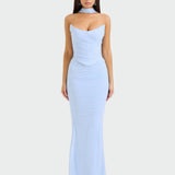 Lora | Vestido Drapado Largo