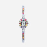 Klara® - Reloj dorado con cristales de colores
