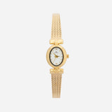 Iva® - Reloj dorado con pulsera trenzada
