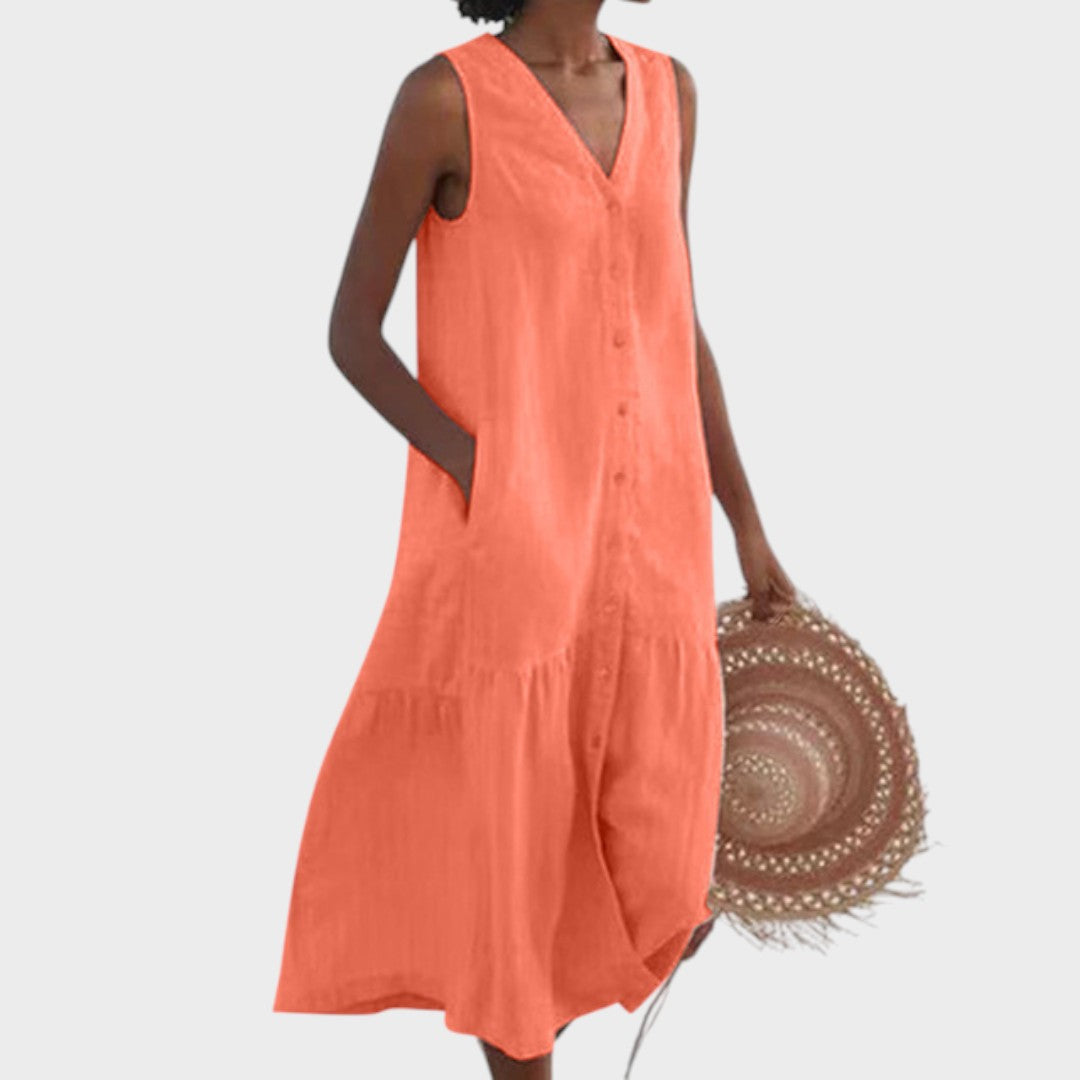 Vita - Vestido Elegante y Atractivo con Escote en V