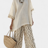 Ilaria — Top sofisticado y pantalones casual