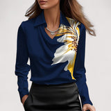 Charlotte – Blusa de Satén Elegante con Escote en V