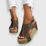 Mia | Sandalia de Plataforma Vintage