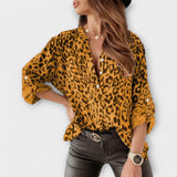 Biserka - Blusa Moderna de Leopardo