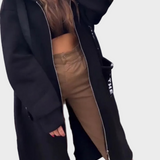 Rosa - Sudadera larga con capucha