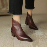 Camila - Botines con tacón bajo