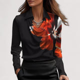 Charlotte – Blusa de Satén Elegante con Escote en V