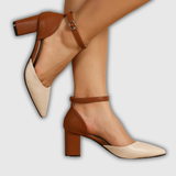 Alba | Tacones de tira bicolor