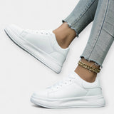 Zapatillas Deportivas de Cuero Blancas