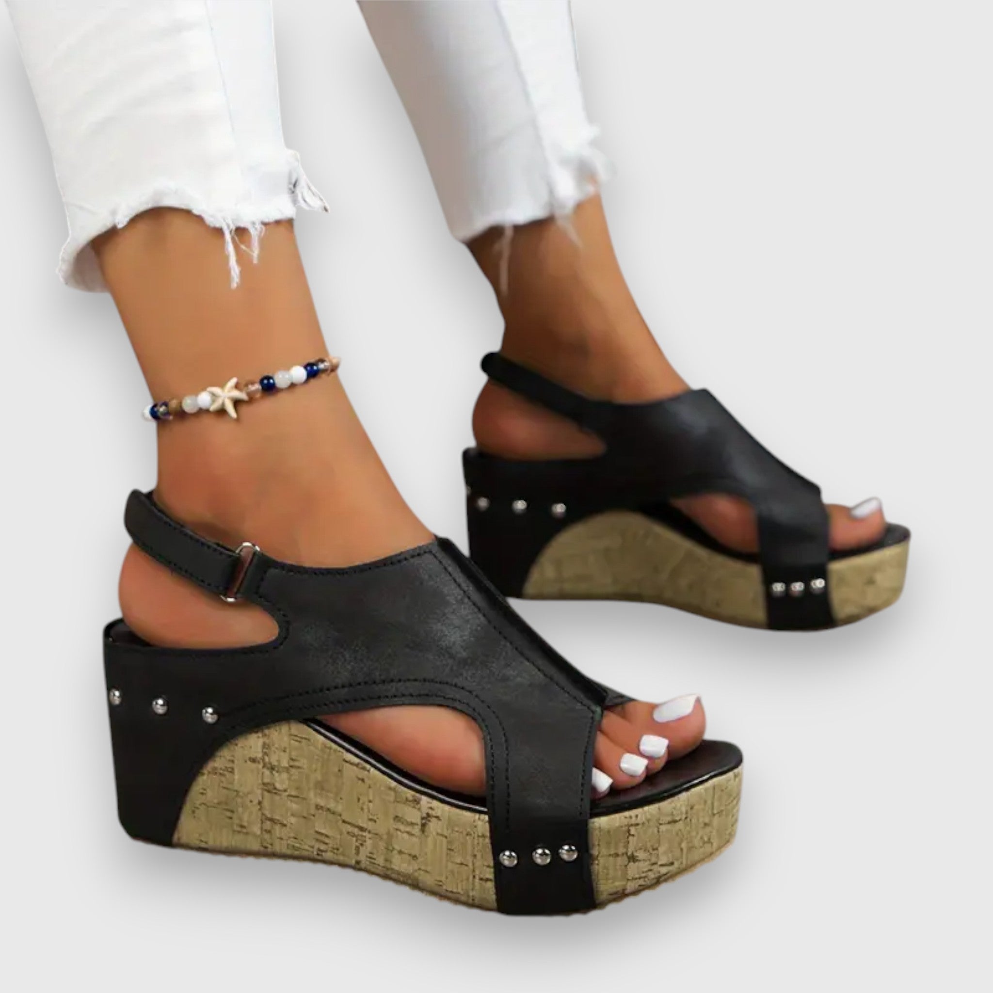 Mia – Sandalia de Plataforma Vintage