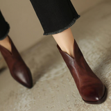 Camila - Botines con tacón bajo