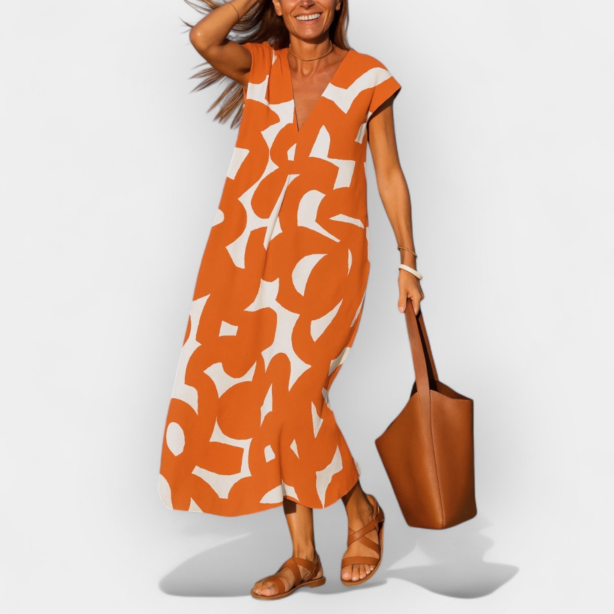 Hela – Vestido aéreo elegante con escote en V